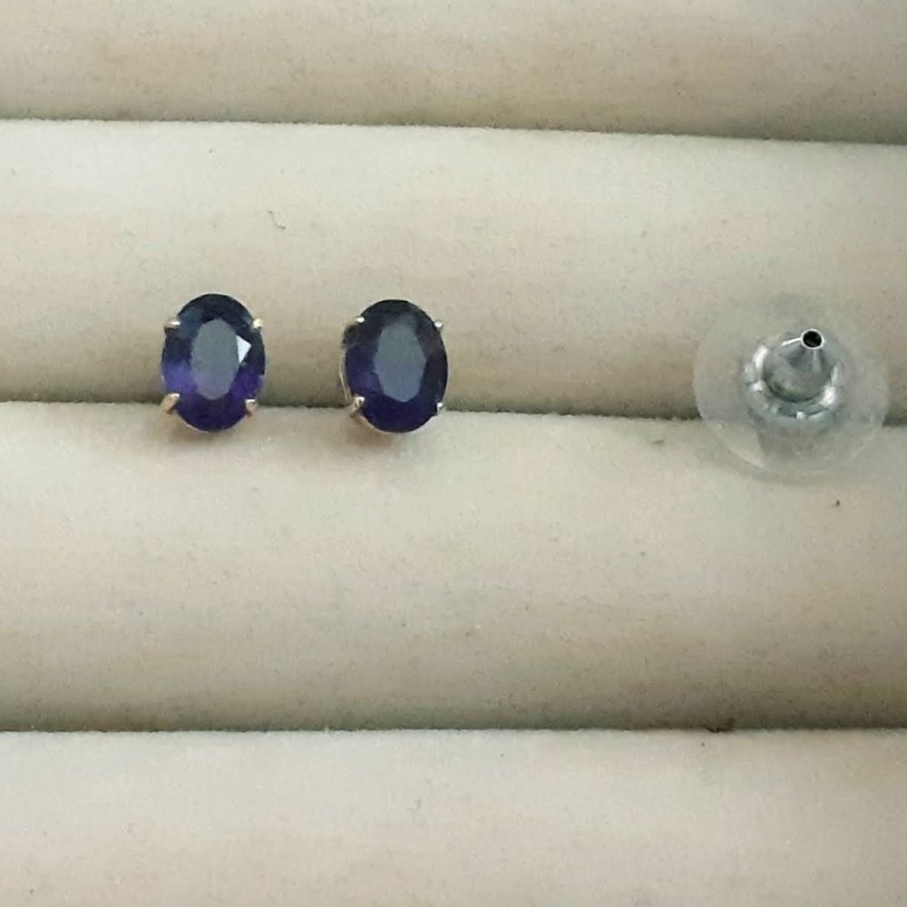 Genuine Amethyst Gemstone Earrings BOGO 50% Off!